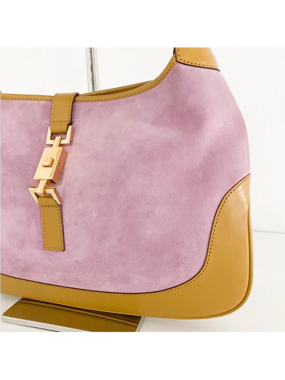 Gucci Vintage Suede Jackie 1961 handbag (read description+ see photos on strap) - Picture 7 of 16